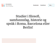Tablet Screenshot of kulturakademiet.no